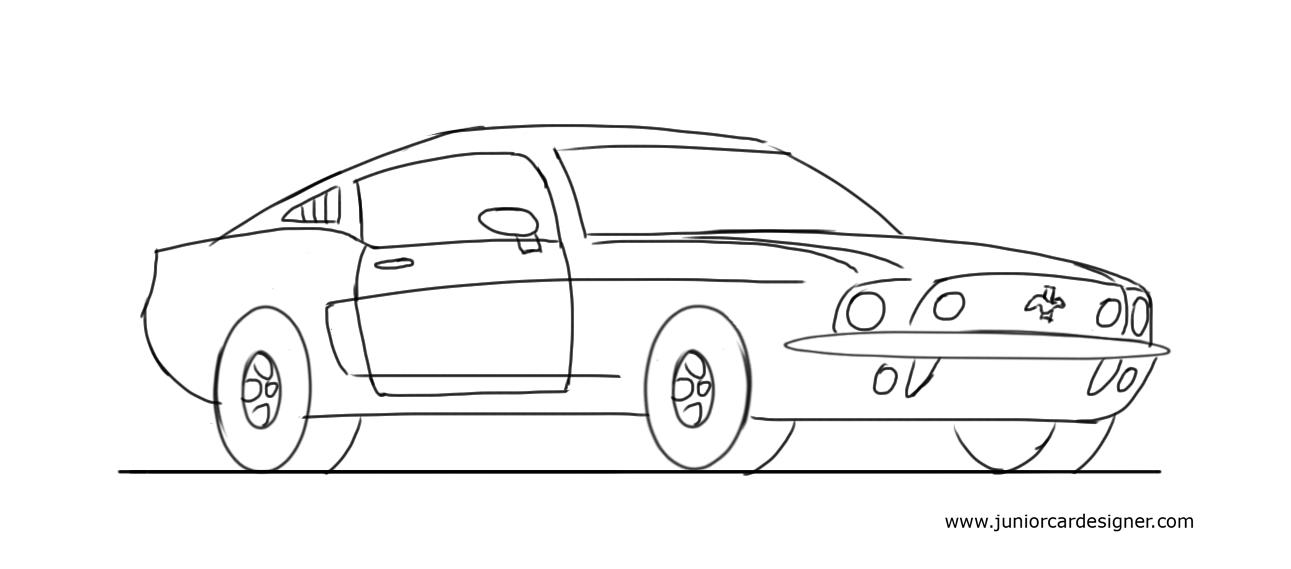 Cool Cars Drawings Easy
