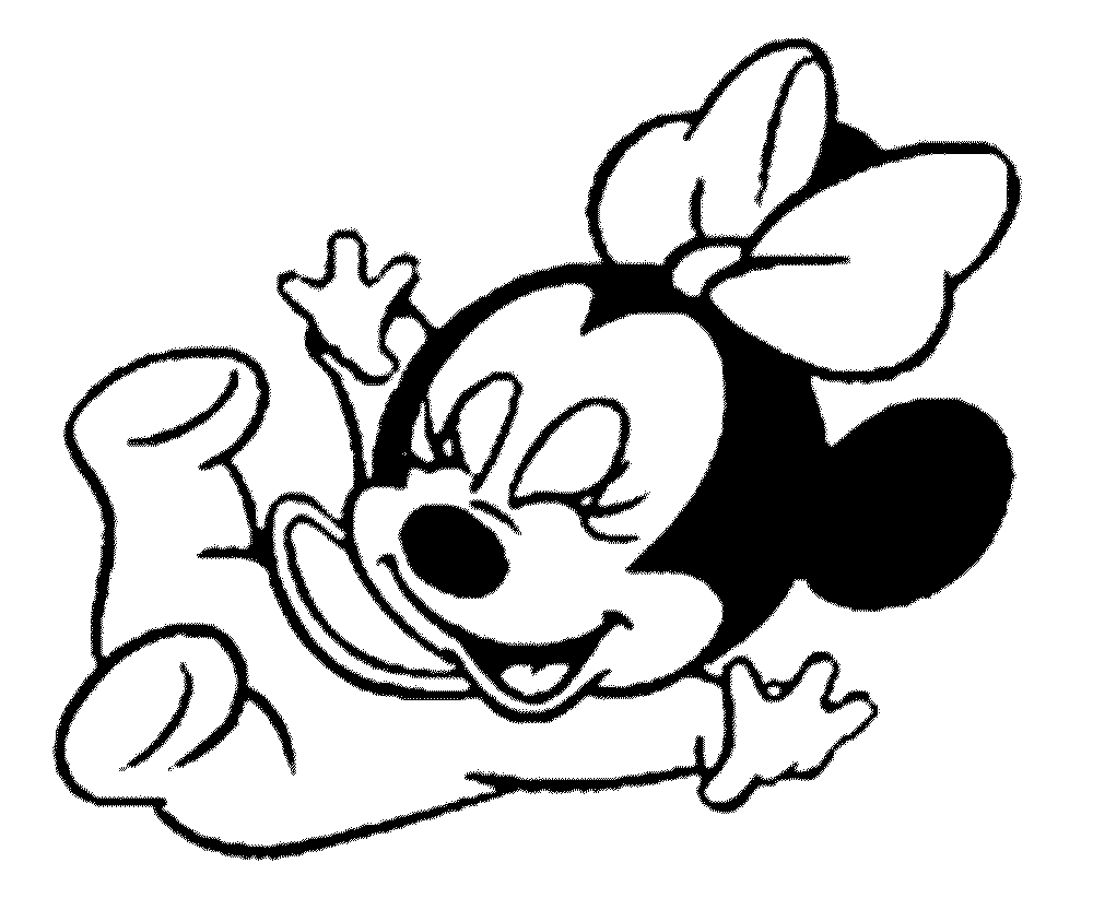 baby minnie mouse coloring pages - Printable Kids Colouring Pages