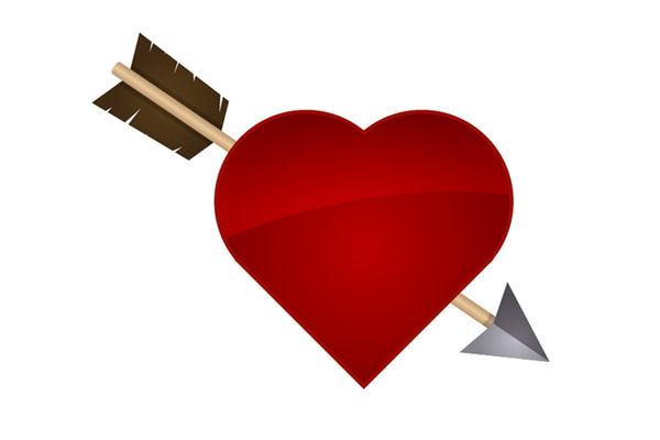 Create an arrow through a heart icon | Denis Designs | Free ...