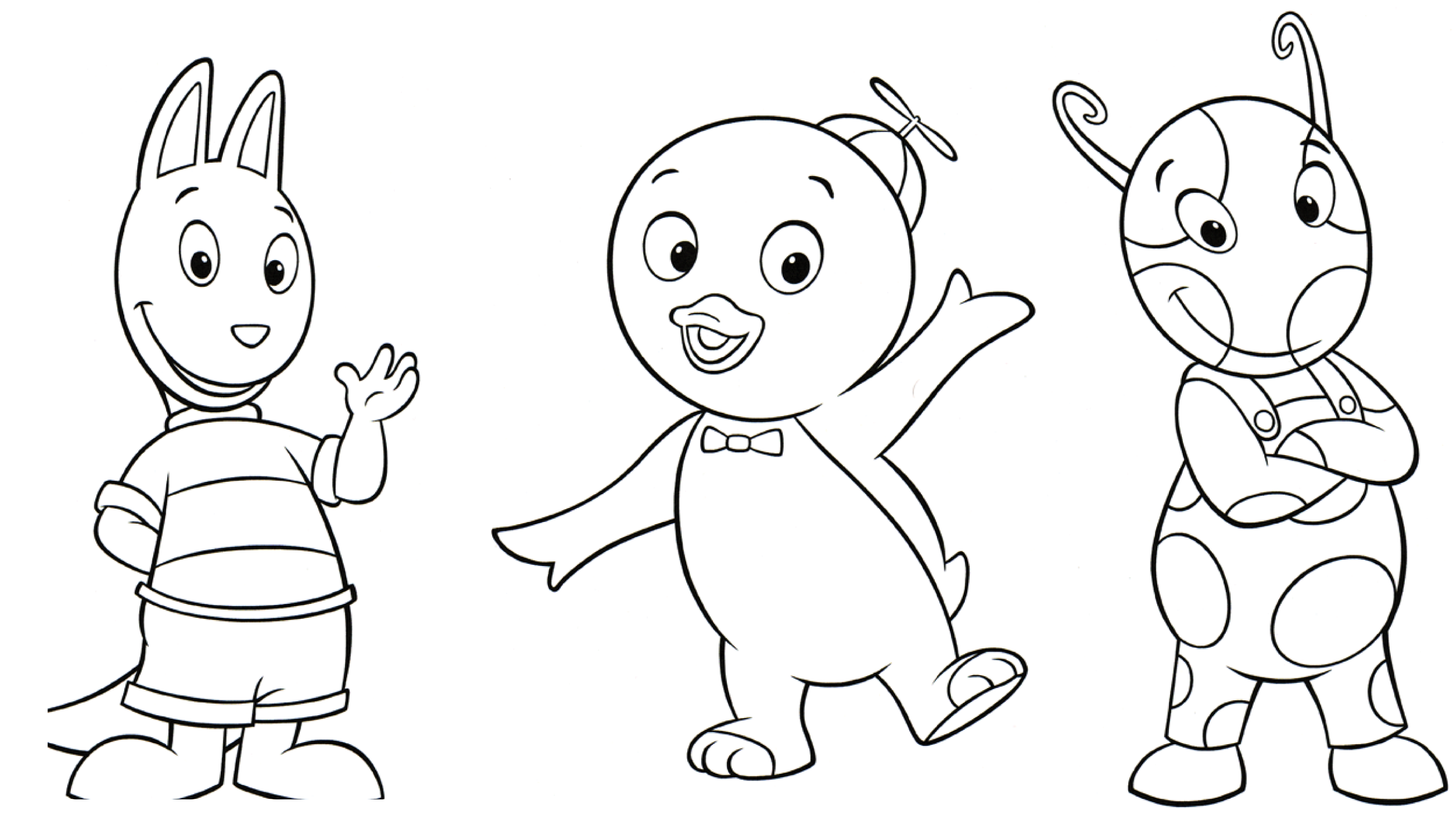 Traceable Cartoon Characters | Cartoon Coloring Pages | Kids ...