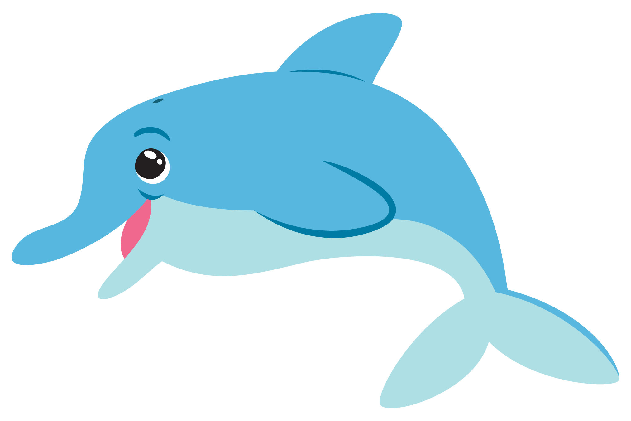 A Cartoon Dolphin - ClipArt Best