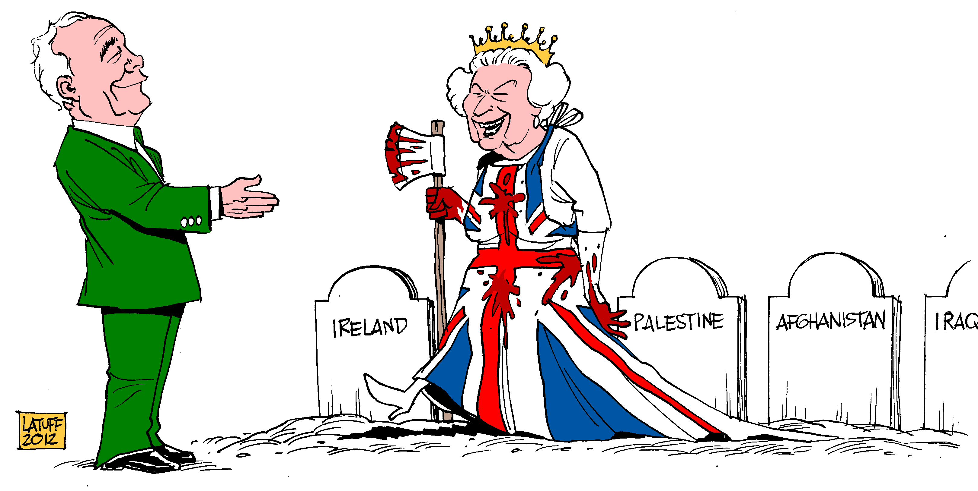 Queen Elizabeth | Latuff Cartoons