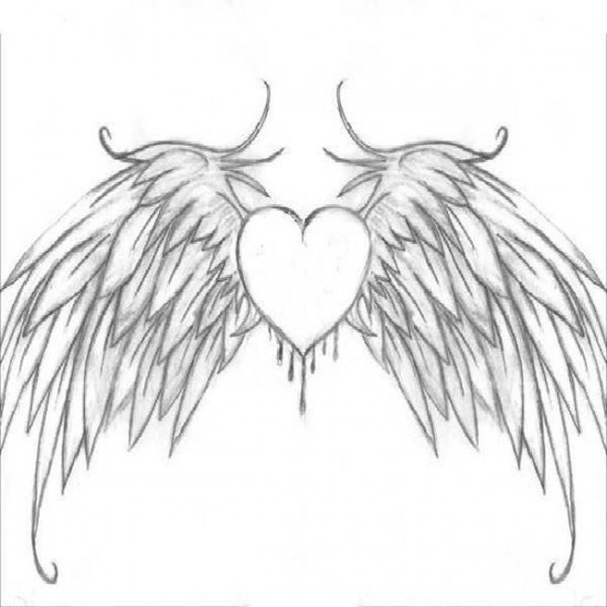 Heart With Wings Coloring Pages to Print Image / All About Free ...