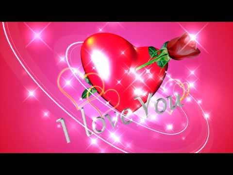 I love You Background video animation - YouTube