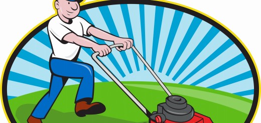 Lawn Mower Man Gardener Cartoon – MonthShot
