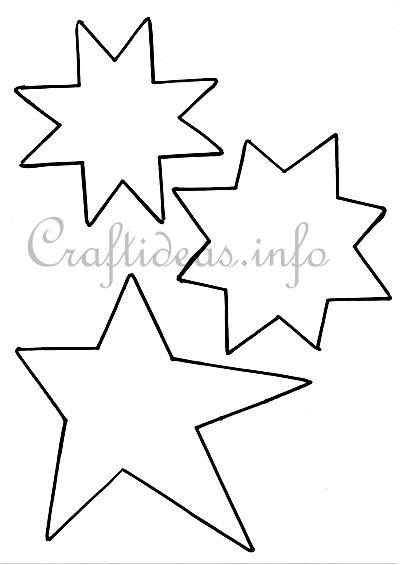 Christmas Crafting with Kids - Stars Templates