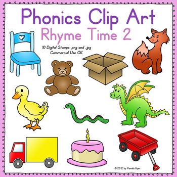 Phonics-Clip-Art-Rhyme-Time-2-COLOR-393484 Teaching Resources ...