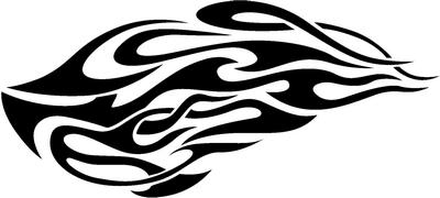 Tribal Flame Sticker 12 Car Stickers Decals