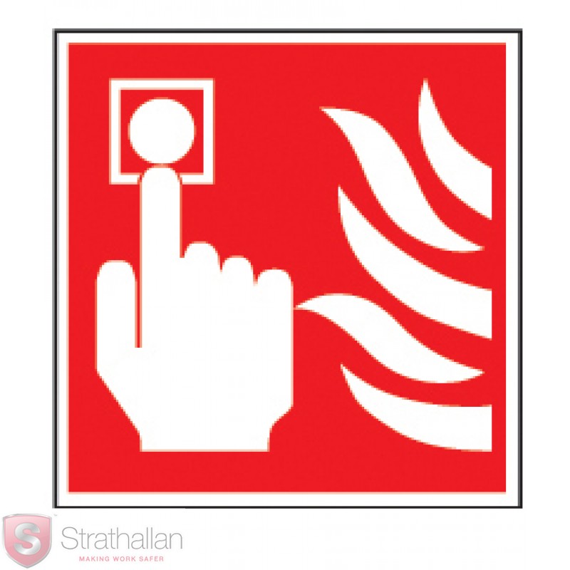 FIRE ALARM CALL POINT SYMBOL 200X200 - Fire Equipment - Signage ...