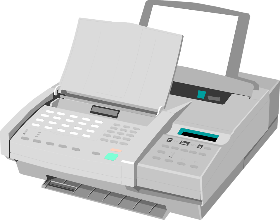 Free Stock Photos | Illustration of a fax machine | # 9975 ...