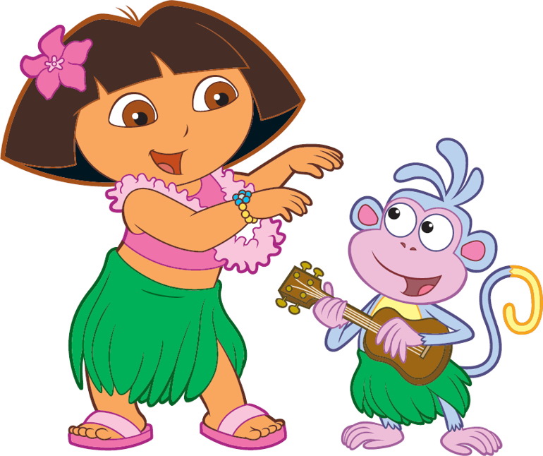 Dora & Boots Hula > Dora the Explorer > Nickjr - ClipArt Best ...