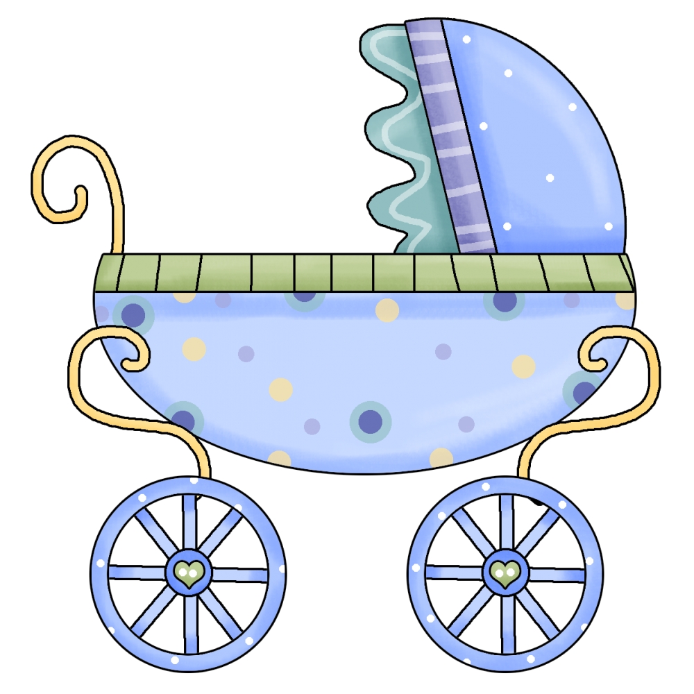 Images For > Baby Boy Carriage Clip Art