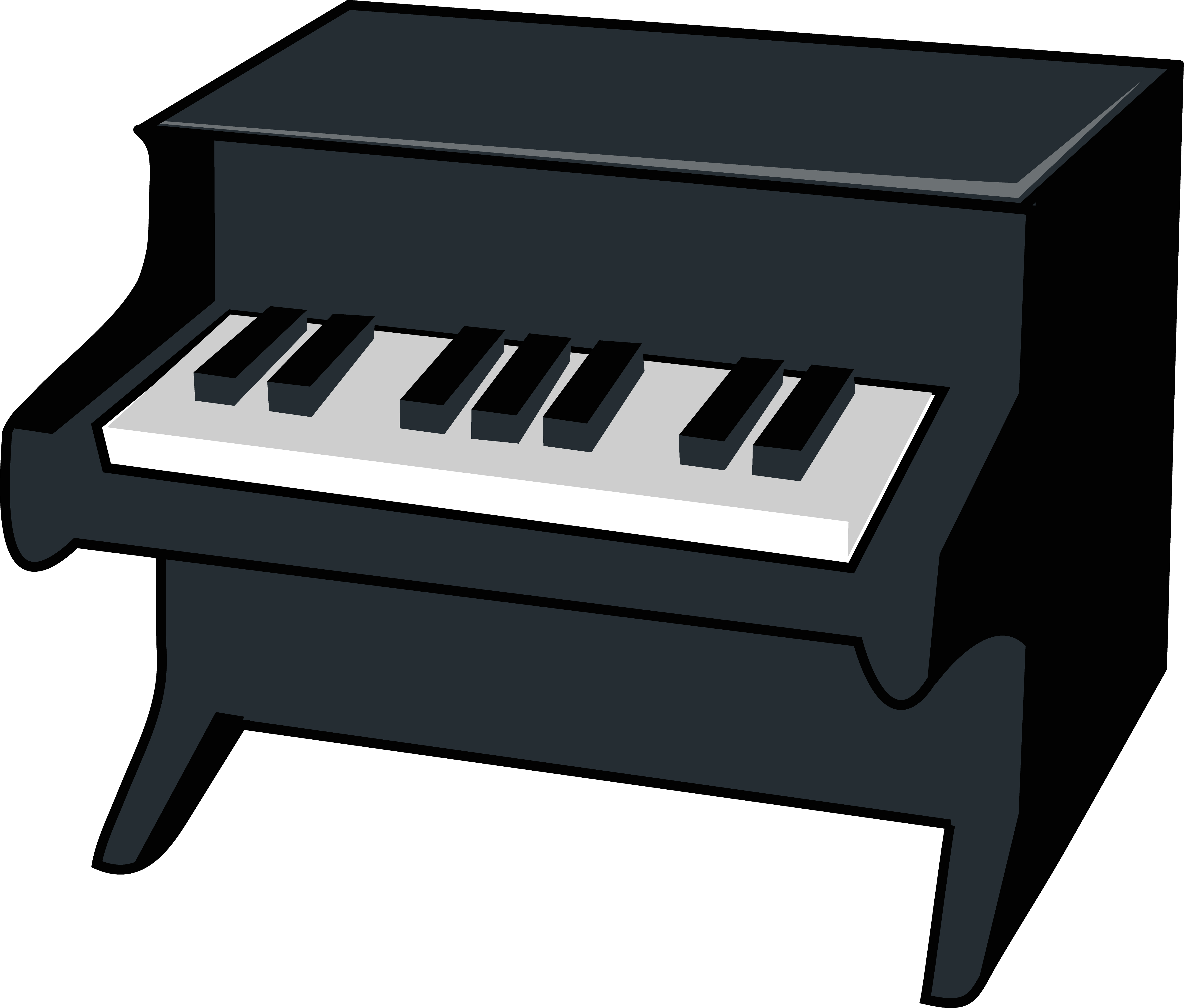 Piano Keyboard Cartoon