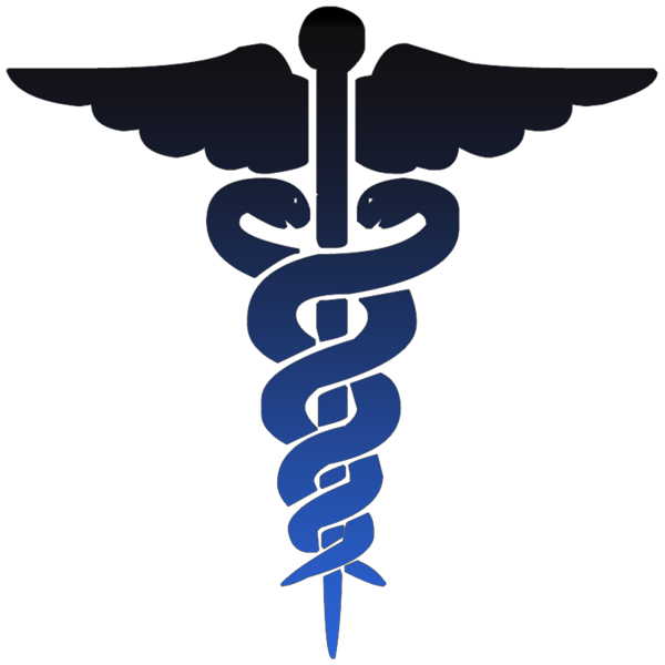 caduceus medical symbol black blue clipart image - ipharmd ...