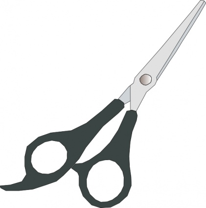 Pix For > Scissors Cutting Hair Clipart