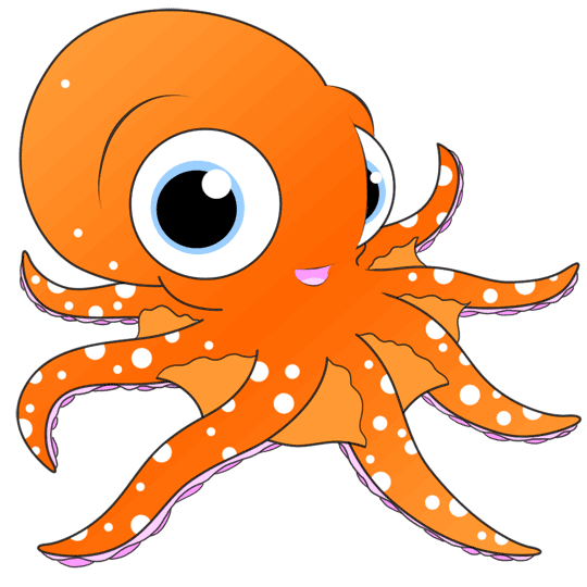 Cartoon Octopus Step by Step Drawing Lesson