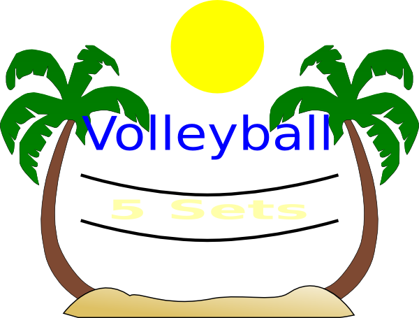 Volleyball clip art - vector clip art online, royalty free ...