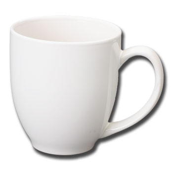 15 oz bistro coffee mug - white [18221] : Splendids Dinnerware ...