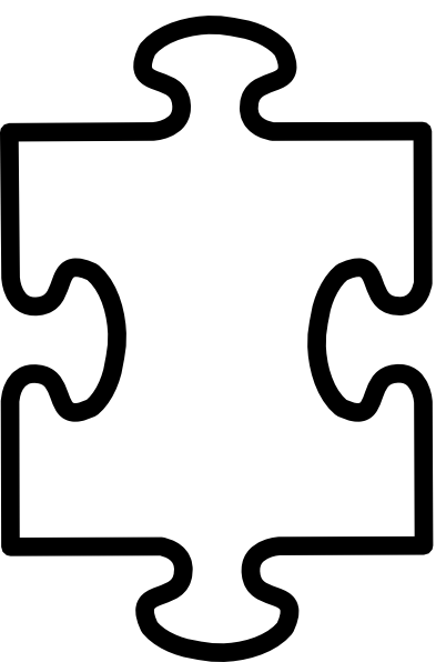 Jigsaw Piece Outline - ClipArt Best
