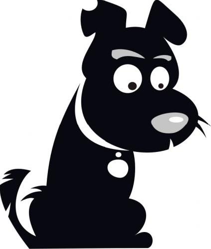 Cartoon Black Dog - ClipArt Best