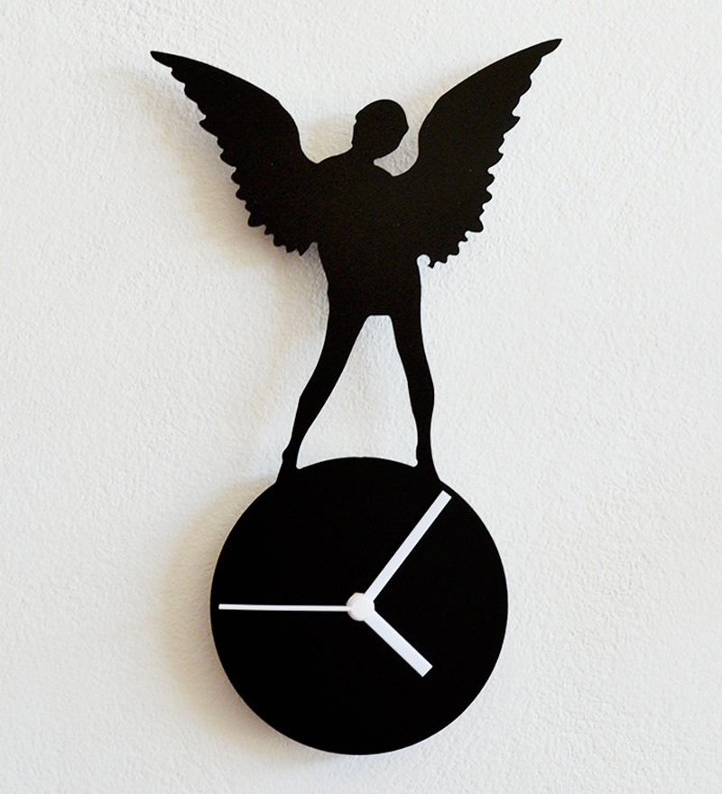 Silhouette Posing Angel Wall Clock by Silhouette Online ...