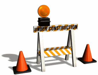 flashing under construction signs banners and barricade animated gifs
