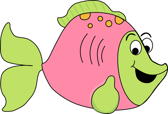 Pink Cartoon Fish Clip Art - Pink Cartoon Fish Image