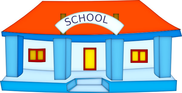 School Building clip art - vector clip art online, royalty free ...