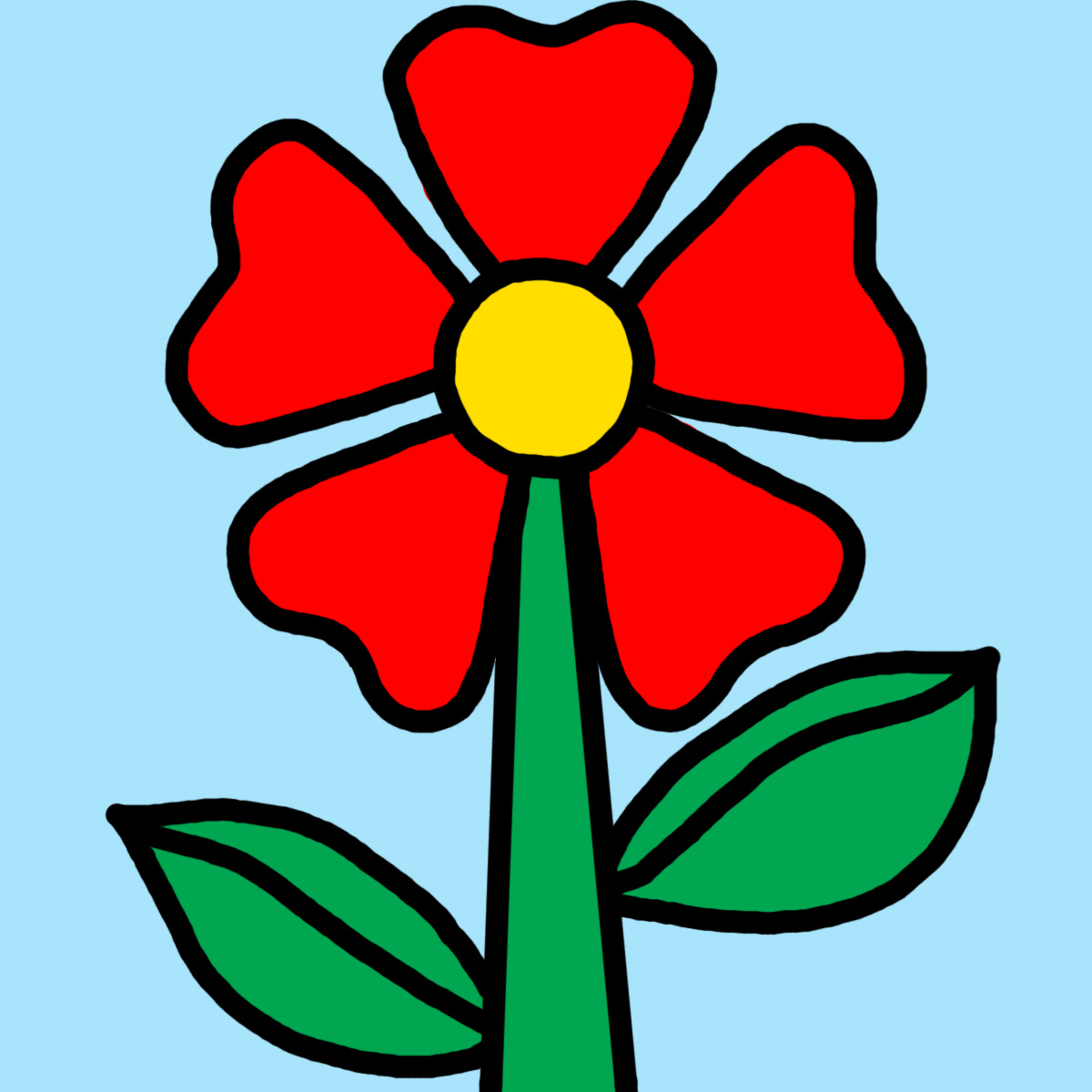 Flowers For > Red Flowers Clip Art