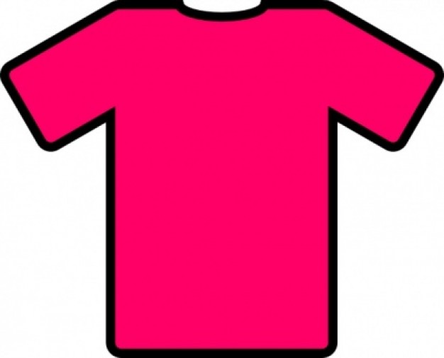 Pink T Shirt clip art Vector | Free Download