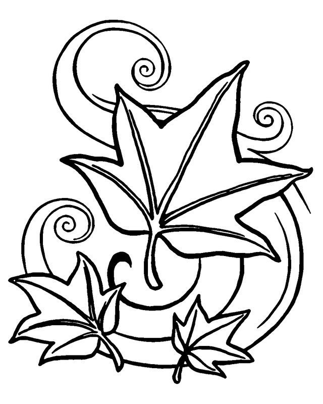 Fall Leaves Coloring Pages Printable | Free Internet Pictures