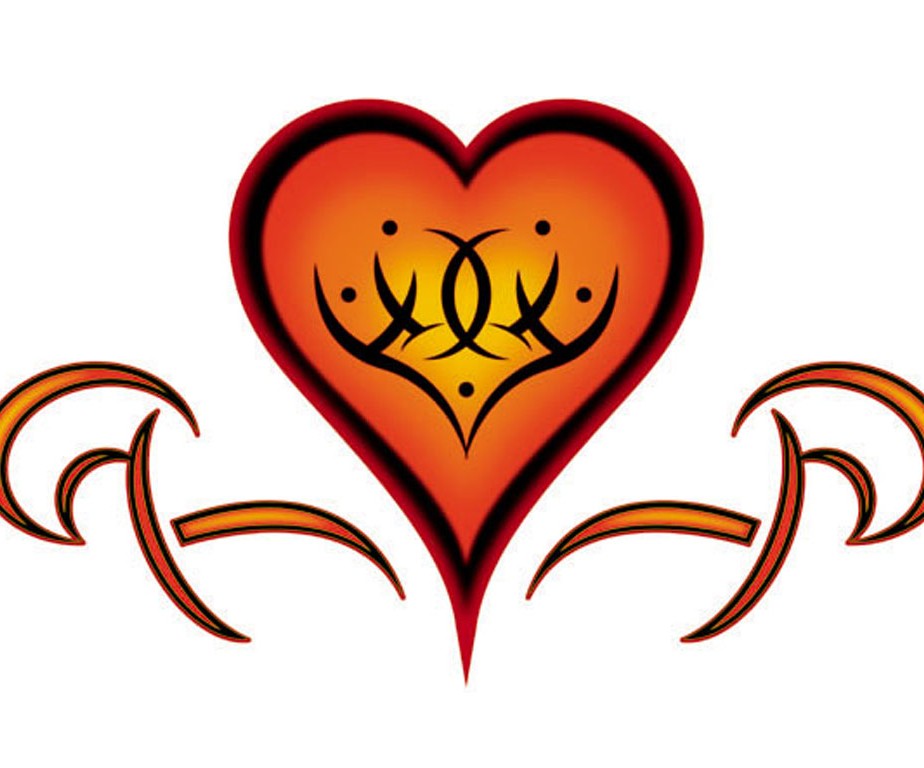Tribal Heart - Valentine Tattoo Design | TattooTemptation