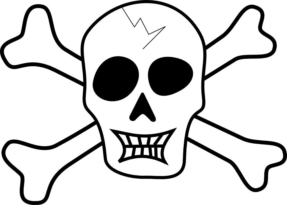 Clipartist Net Clip Art Tribut Pirate Skull Bones Halloween Svg Cliparts Co