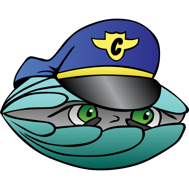 Clipart - Clam Security Guard