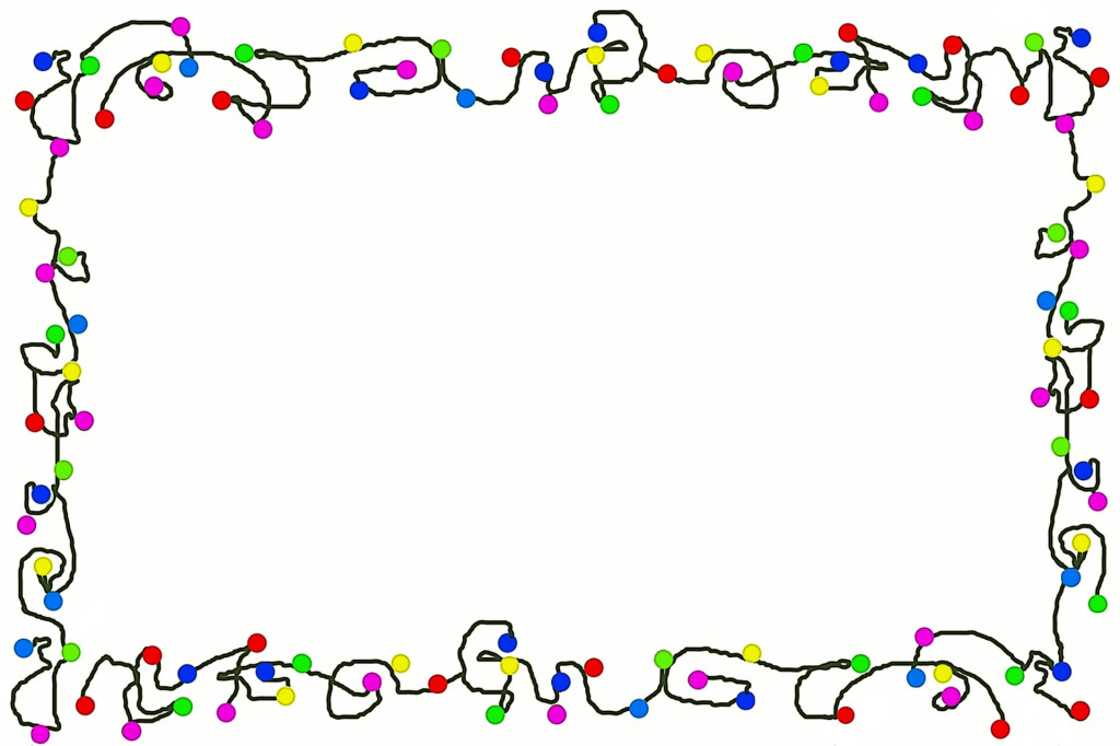 Pix For > Christmas Light Border Clip Art