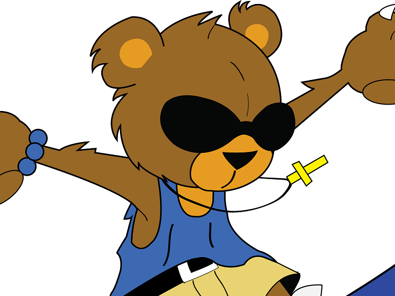 Dribbble - Lil League Bear mascot by Dion Johnson