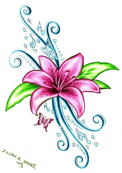 Lily Flower Tattoo Ideas - ClipArt Best