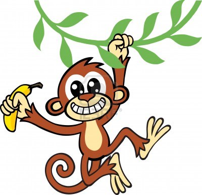 Monkey With Banana Clip Art | Clipart Panda - Free Clipart Images