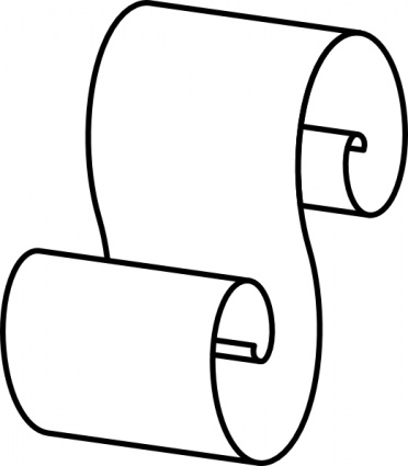Scroll Outline clip art - Download free Other vectors