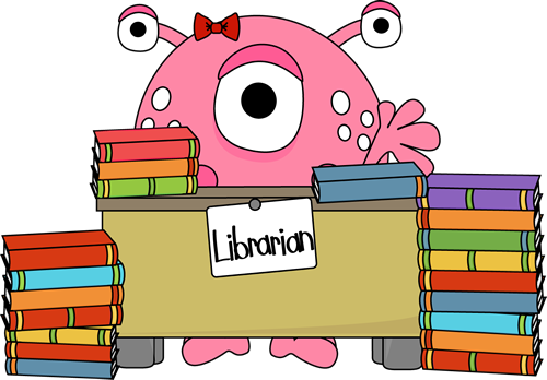 Monster Librarian Clip Art - Monster Librarian Image
