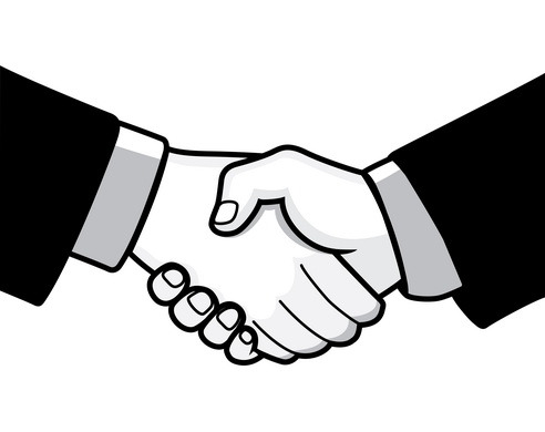 Pix For > Firm Handshake Clip Art