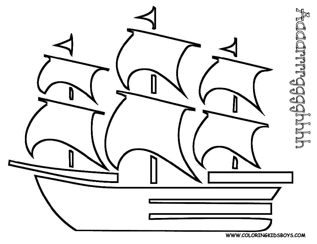 01 pirate ship boats coloring pages kids boys ship coloring pages ...