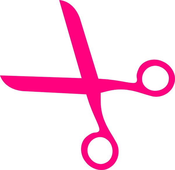 Pink Hair Scissors clip art - vector clip art online, royalty free ...