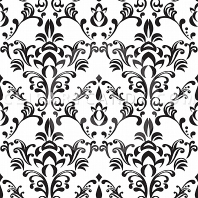 Simple Free Black and White Damask Tiling Pattern – Clip Art Candy ...