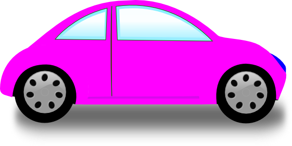 Pink Car clip art - vector clip art online, royalty free & public ...