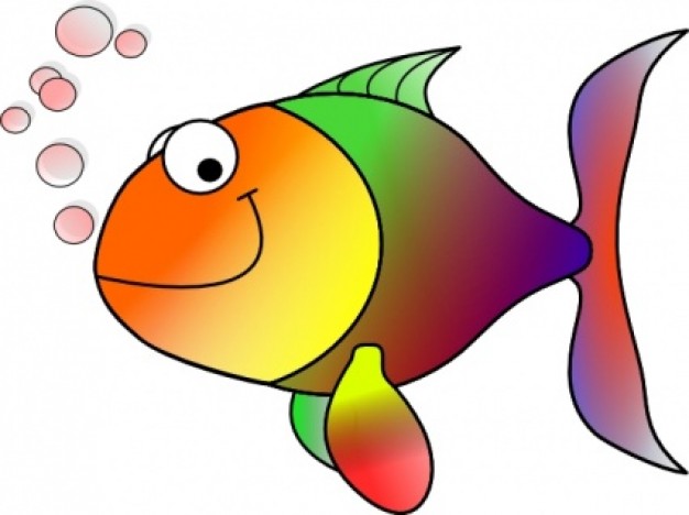 Pix For > Baby Blue Fish Clip Art