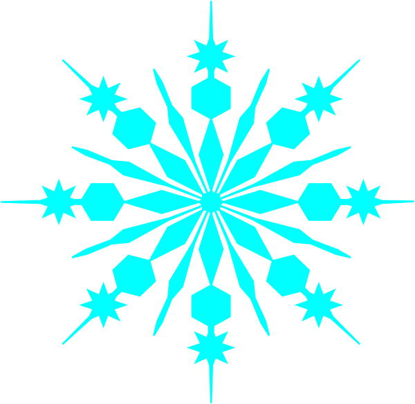 Snowflake Outline clip art - vector clip art online, royalty free ...