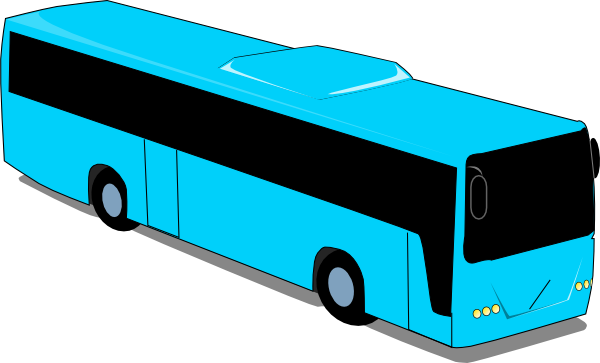 Blue Travel Bus Clip art - Cartoon - Download vector clip art online