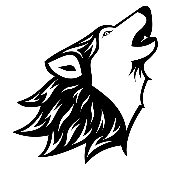 Howling Wolf Tattoo - Free Vector Site | Download Free Vector Art ...