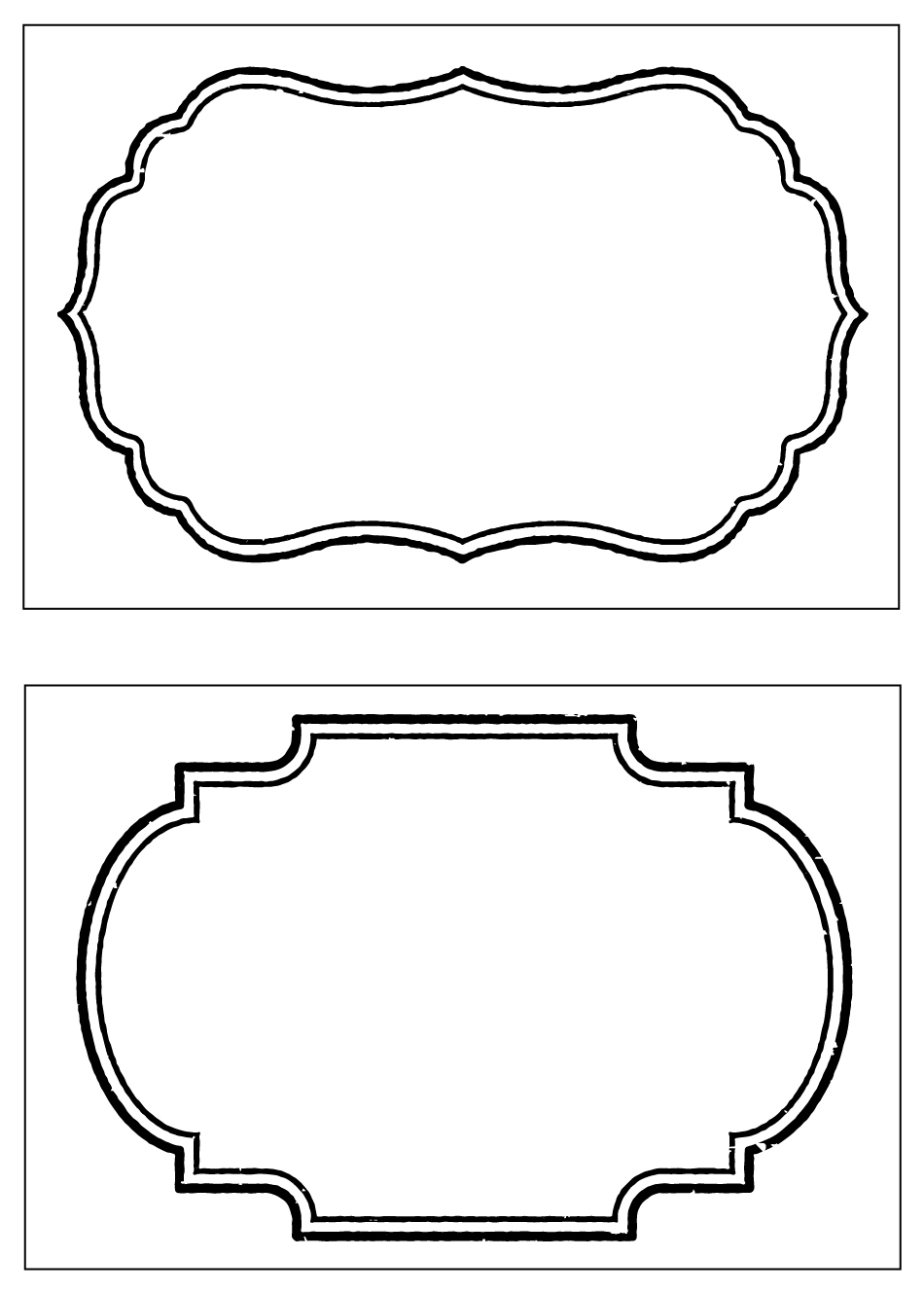 free clip art label templates - photo #48